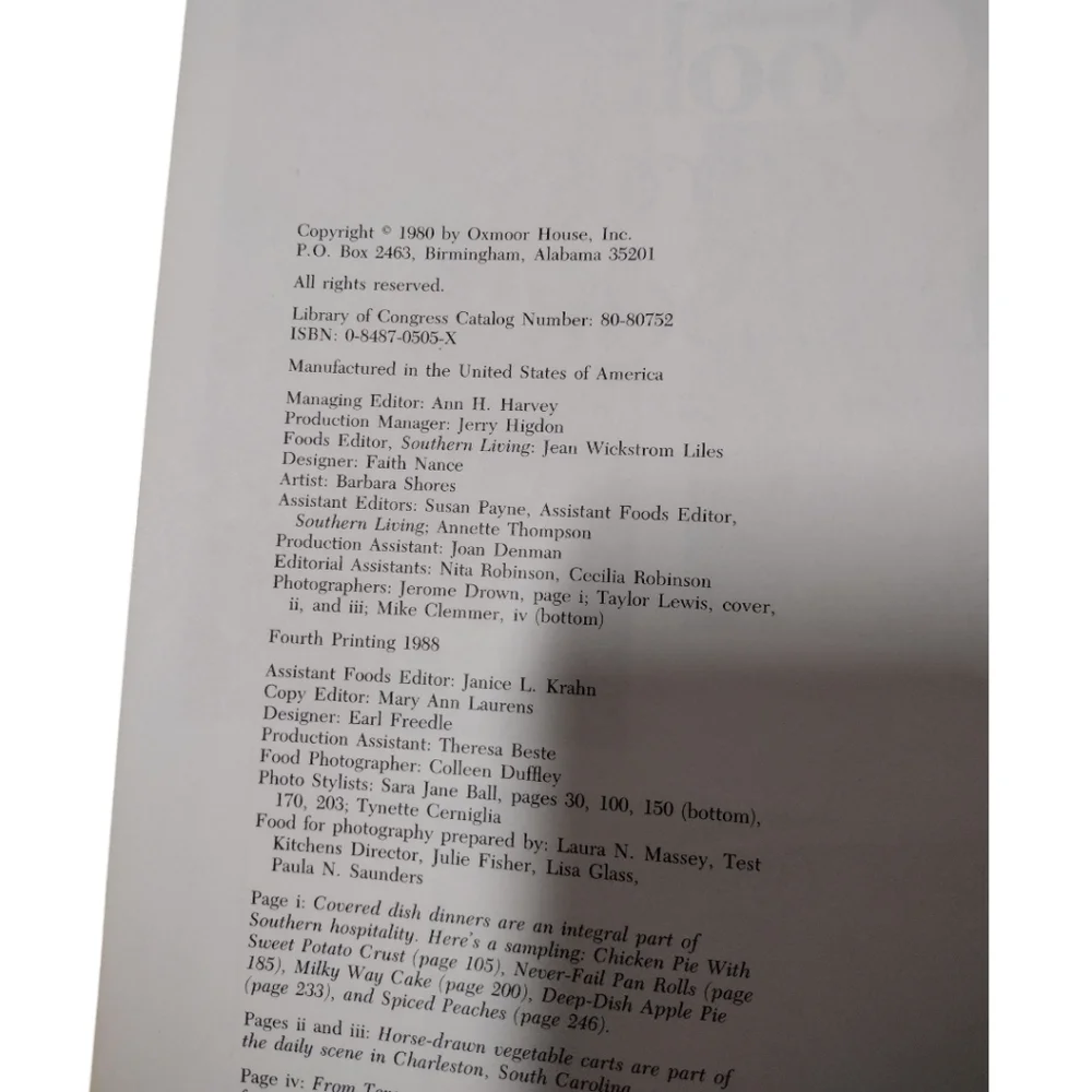 Vtg. Southern‎ Living Cooking Across The South Collection of Regional Recipes